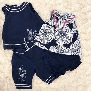 2 baby girl matching outfits
